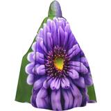 ZISHAK Adult Hooded Vampire Cloak Purple Lavender Flower