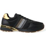 Dolce & Gabbana Sneakers Dolce & Gabbana Black Leather Low Top Sneakers Men's Shoes