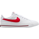 Nike Gummi Inomhusskor Nike Court Legacy GS - White/Team Red/Bright Crimson