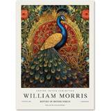 HKAHF AJWUQ William Morris Peacock Retro Prints vivid Poster 50x70cm