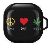 Galaxy buds live MHXYZHW4 Peace Love Weed Cute Protective Case for Galaxy Buds Live/Galaxy Buds Pro/Galaxy Buds 2/Galaxy Buds 2 Pro
