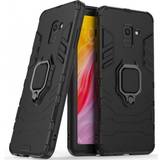 ExpressVaruhuset Thin Armor Shockproof Case with Ring Holder for Galaxy A8 2018