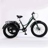 Unisex Trehjulingar ​​Tricycle For 24" Urban Leisure- Green Unisex