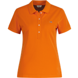 Gant Herr - Orange Pikétröjor Gant Slim Shield Cap Sleeve Pique Polo Orange