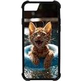 Mobiltillbehör Giftoyo skrattande katt mobiltelefonfodral för iPhone 7/8