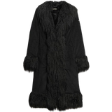 Superdry Longer Afghan Coat - Black