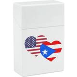 Kabingodkänd Rökningstillbehör Nudquio00235 American Puerto Rico Heart Cigarette Case Holder