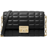 Michael Kors Svarta Handväskor Michael Kors Tribeca Large Leather Convertible Crossbody Bag - Black