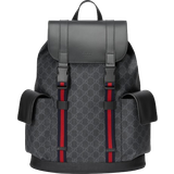 Gråa Väskor Gucci GG Supreme Backpack - Black/Grey
