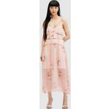 22 - Midiklänningar AllSaints Saffron Kora Midi Dress, Dusky Pink