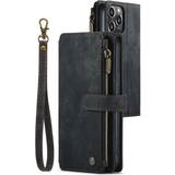 Iphone xs leather case LIFEKA Zipper Multi Card Flip Leather Case for iPhone X/XS