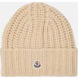 Moncler Cashmere - Dam Kläder Moncler Wool and cashmere beanie beige One fits all