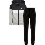 Bomull Tracksuits adidas Kid's Performance Sweatset - Black/White/Grey