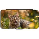 Giftoyo Laughing Cat Flip Wallet Case for iPhone 14 Plus