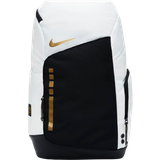 Herr - Vita Ryggsäckar Nike Hoops Elite Backpack - White/Black/Metallic Gold