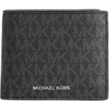 Gråa Plånböcker Michael Kors Greyson Logo Billfold Wallet With Coin Pocket - Black