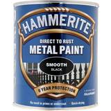 Hammarlack målarfärg Hammerite Direct to Rust Smooth Effect Metallfärg Svart 0.75L
