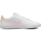 Nike Gummi Inomhusskor Nike Court Legacy GS - White/Sesame/Honeydew/Pink Foam