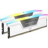 Belysning - Vita RAM minnen Corsair Vengeance RGB DDR5 5600MHz 2x16GB (CMH32GX5M2B5600C40W)