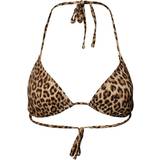 Leopard Badkläder Pieces Baomi Bikini Top - Black