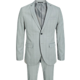 Rutiga Kostymer Jack & Jones Jprfranco Super Slim Fit Suit - Grey/Light Gray