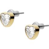 Örhängen Fossil Sutton Valentine Heart Stud Earrings - Gold/Transparent