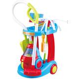 Playgo Plastleksaker Rolleksaker Playgo Cleaning Cart with Vacuum Cleaner
