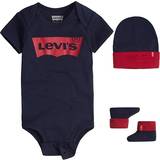 Blåa Övriga sets Barnkläder Levi's Baby Batwing Onesie Set 3pcs - Dress Blues/Blue (864410020)