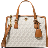 Messenger väska Michael Kors Chantal Small Logo Messenger Bag - Vanilla/Acorn
