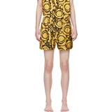 Versace Sovplagg Versace Black & Yellow Barocco Pyjama Shorts
