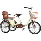 20" Trehjulingar Noaled Tricycle 3 Wheel Cruiser - Beige