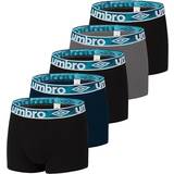 Umbro Herr Underkläder Umbro Cotton Boxer Shorts 5-pack - Black/Blue/Grey