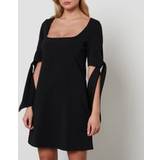 Korta klänningar - Volanger Pinko Verdicchio Abito Crepe Mini Dress Black