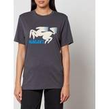Isabel Marant Överdelar Isabel Marant Zewel Horse Logo Cotton T-Shirt