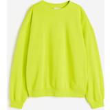 H&M Dam Tröjor H&M Oversized Träningströja Neongrön, Träningströjor