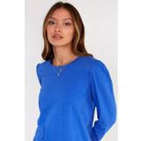 44 ½ Pumps Dolce & Gabbana Aspiga Sustainable Cotton Long Sleeve Puff Shoulder T-Shirt Cobalt Blue UK 6/EU 38 Cobalt Blue