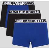 Karl Lagerfeld Underkläder Karl Lagerfeld Elastiska boxershorts för män 3-pack Mazarine blå/svart