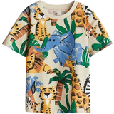 H&M Barnkläder H&M T-shirt med Tryck - Ljusbeige/Djur (1216652023)
