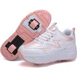 Polyurethane Rullskor Kid's Skates Shoes with Wheels - Pink