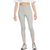 Gråa Leggings Nike Women's Sportswear Classic High-Waisted 7/8 Leggings - Dark Grey Heather/Sail
