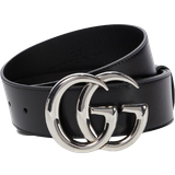 Gucci GG Marmont Wide Leather Belt - Black