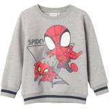 Spindelmannen Överdelar Name It Detlef Spidey Sweatshirt - Grey Melange (13225919)