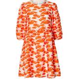 Knappar - Korta klänningar Selected Printed Mini Dress - Orangeade