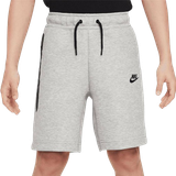 Nike Big Kid's Tech Fleece Shorts - Dark Grey Heather/Black/Black