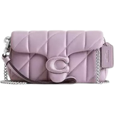 Lila Väskor Coach Tabby Shoulder Bag with Hand Strap and Cushion Quilting - Silver/Soft Purple