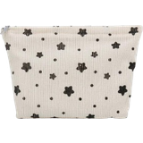 Shein Necessärer & Sminkväskor Shein Beige Cute Star Pattern Corduroy Makeup Bags Clutch Bag Cosmetic Bag Toiletry Bag Fabric Comfortable Large Capacity Durable Portable Travel Storage Bag With Zipper Wash Bag Dormitory Essential Toiletry Bag For Makeup Tools Girl's Gift Holiday Essentials Back To School Essentials