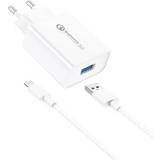 Mobilrengöring Foneng Wall Charger EU13 USB to Micro USB Cable 3A White