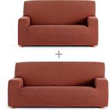 Orange Möbelöverdrag set Eysa Loose Sofa Cover Orange