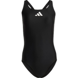 Nylon - S Badkläder adidas 3 Bar Logo Swimsuit - Black/White