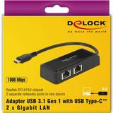 USB-C Nätverkskort DeLock 63927